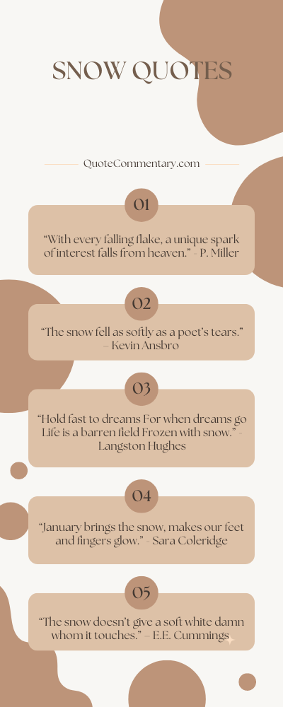 85 Snow Quotes + Their Meanings/Explanations